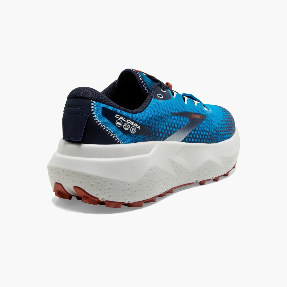 Chaussure Trail Running Brooks Caldera 6 Long Distance Bleu Noir Homme | KUW-8333860